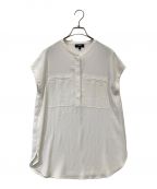 theoryセオリー）の古着「Powder Crepe UTL Shirt F」｜ベージュ