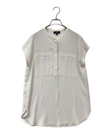 theory（セオリー）の古着「Powder Crepe UTL Shirt F」｜ベージュ