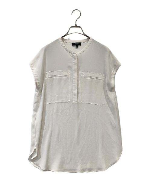 theory（セオリー）theory (セオリー) Powder Crepe UTL Shirt F ベージュ サイズ:Sの古着・服飾アイテム