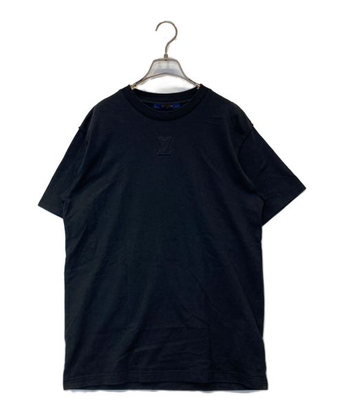 LOUIS VUITTON（ルイ ヴィトン）LOUIS VUITTON (ルイ ヴィトン) エンボスLVロゴTシャツ ブラック サイズ:Lの古着・服飾アイテム