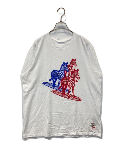 MONCLER（モンクレール）MONCLER (モンクレール) Zebra T-Shirt ホワイト サイズ:XLの古着・服飾アイテム