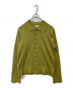 ALLEGEアレッジ）の古着「Openwork Cardigan」｜グリーン