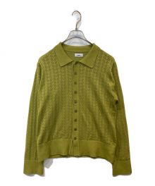 ALLEGE（アレッジ）の古着「Openwork Cardigan」｜グリーン