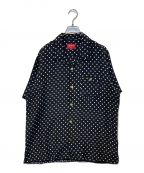 SUPREMEシュプリーム）の古着「Polka Dot Silk Shirt」｜ブラック