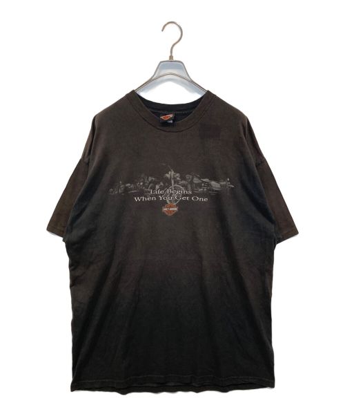 HARLEY-DAVIDSON（ハーレーダビッドソン）HARLEY-DAVIDSON (ハーレーダビッドソン) プリントTシャツ ブラック サイズ:2XLの古着・服飾アイテム