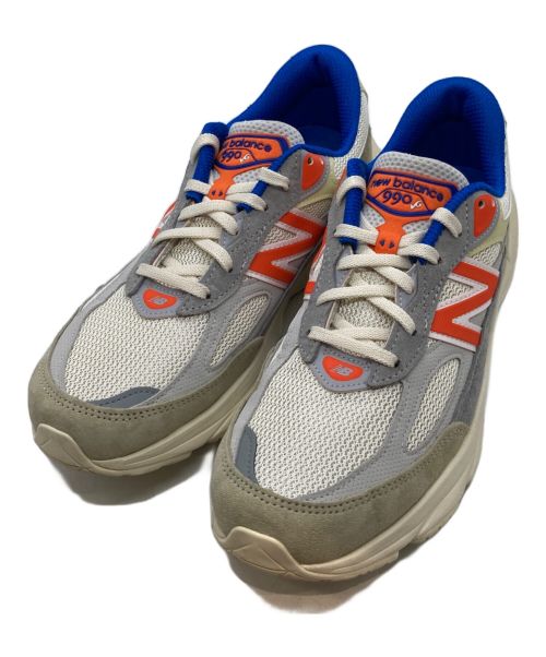 NEW BALANCE（ニューバランス）NEW BALANCE (ニューバランス) KITH (キス) MSG M990v6 オレンジ×ベージュ サイズ:26.5の古着・服飾アイテム