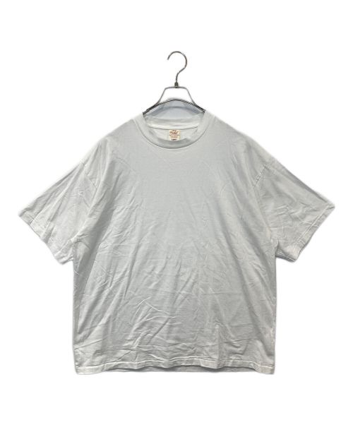 gold（ゴールド）gold (ゴールド) 20/1 GIZA COTTON 1-PACK REGULAR T-SHIRT ホワイト サイズ:Lの古着・服飾アイテム