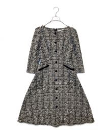 HER LIP TO（ハーリップトゥ）の古着「Classic Tweed Midi Dress」｜ブラック