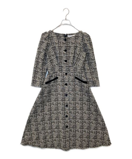 HER LIP TO（ハーリップトゥ）HER LIP TO (ハーリップトゥ) Classic Tweed Midi Dress ブラック サイズ:Mの古着・服飾アイテム