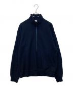 MARKAマーカ）の古着「HALF ZIP super140's wool knit」｜ネイビー