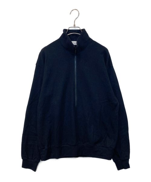 MARKA（マーカ）MARKA (マーカ) HALF ZIP super140's wool knit ネイビー サイズ:1の古着・服飾アイテム