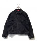 SUPREMEシュプリーム）の古着「S Logo Denim Trucker Jacket」｜ブラック