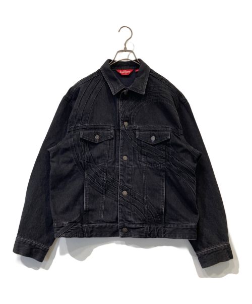 SUPREME（シュプリーム）SUPREME (シュプリーム) S Logo Denim Trucker Jacket ブラック サイズ:Sの古着・服飾アイテム