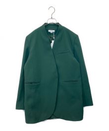 AMeLIE（アメリ）の古着「ESSENTIAL CURVE COLLAR JACKET」｜グリーン