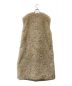 THINK FUR (シンクファー) Curly Eco Fur Vest ベージュ サイズ:M：9000円