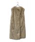 中古・古着 THINK FUR (シンクファー) Curly Eco Fur Vest ベージュ サイズ:M：9000円