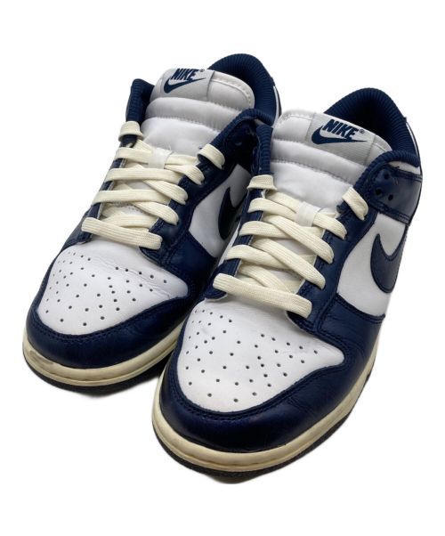 NIKE（ナイキ）NIKE (ナイキ) WMNS DUNK LOW PRM ホワイト×ネイビー サイズ:25の古着・服飾アイテム