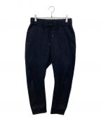 ATTACHMENTアタッチメント）の古着「ATTACHMENT. CO/PE DOUBLE KNIT THREE DIMENSIONAL JOGGER TROUSERS」｜ブラック