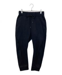 ATTACHMENT（アタッチメント）の古着「ATTACHMENT. CO/PE DOUBLE KNIT THREE DIMENSIONAL JOGGER TROUSERS」｜ブラック