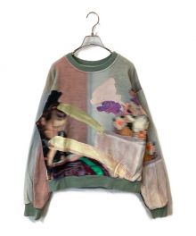 Ameri VINTAGE（アメリヴィンテージ）の古着「LOUISE ART SWEAT 018130470 スウェット」｜グリーン