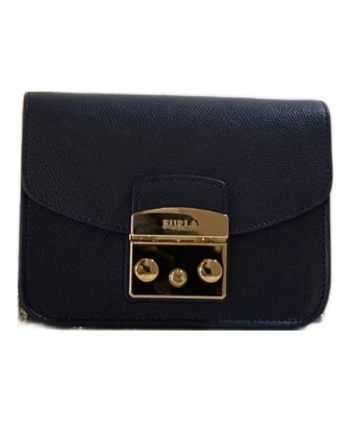 FURLA（フルラ）FURLA (フルラ) チェーンショルダーバッグ パープルの古着・服飾アイテム