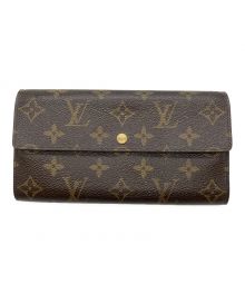 LOUIS VUITTON（ルイ ヴィトン）の古着「モノグラム ポシェット ポルト モネ クレディ」｜ブラウン