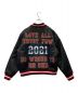 Supreme (シュプリーム) MITCHELL & NESS (ミッチェルアンドネス) Satin Varsity Jacket ブラック サイズ:S：20000円