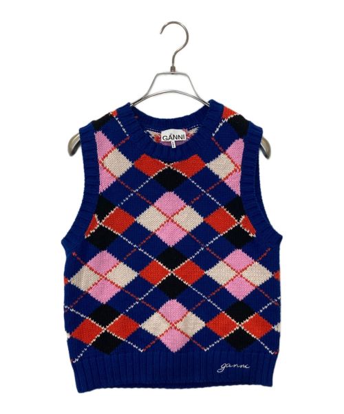 GANNI（ガニー）Ganni (ガニー) Graphic Cotton Vest マルチカラー サイズ:Sの古着・服飾アイテム