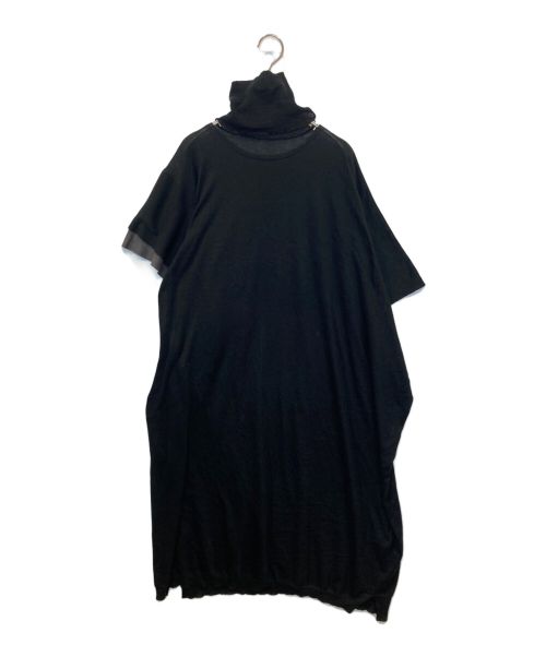 YOHJI YAMAMOTO（ヨウジヤマモト）YOHJI YAMAMOTO (ヨウジヤマモト) アシンメトリーワンピース ブラック サイズ:2の古着・服飾アイテム