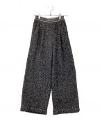 MAISON SPECIALメゾンスペシャル）の古着「Logo Band Lame Pants」｜シルバー