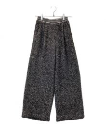 MAISON SPECIAL（メゾンスペシャル）の古着「Logo Band Lame Pants」｜シルバー