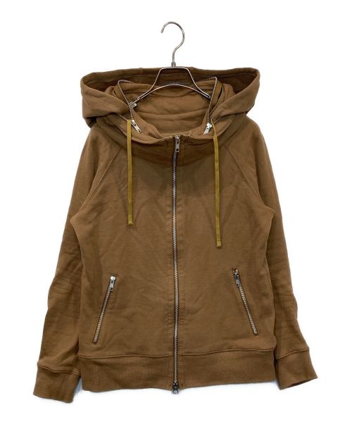 UNBLEACHED（アンブリーチド）UNBLEACHED (アンブリーチド) Basic Sweat Big Hood Jacket ブラウン サイズ:FREEの古着・服飾アイテム