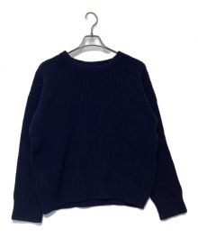 Yarmo×SOPHNET.（ヤーモ×ソフネット）の古着「BRITISH WOOL CREW NECK KNIT」｜ネイビー