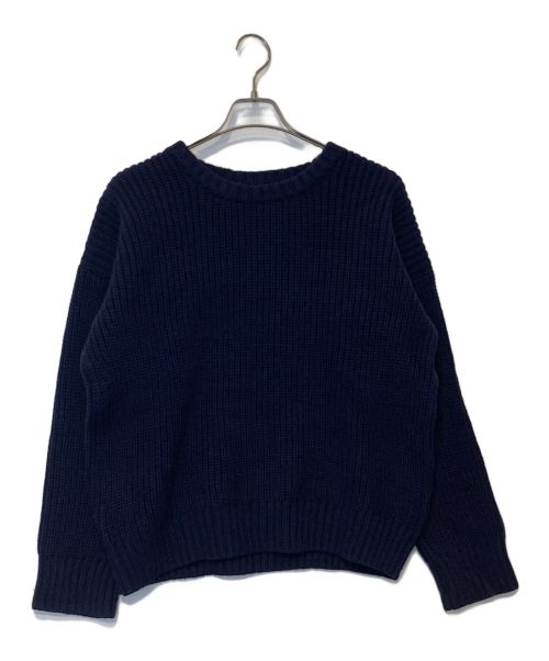 Yarmo（ヤーモ）Yarmo (ヤーモ) SOPHNET. (ソフネット) BRITISH WOOL CREW NECK KNIT ネイビー サイズ:FREEの古着・服飾アイテム