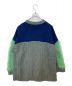 PAMEO POSE (パメオポーズ) Switching V-neck Sweater ネイビー×グリーン サイズ:FREE：5000円