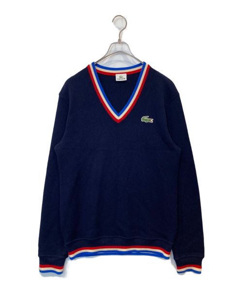 LACOSTE（ラコステ）LACOSTE (ラコステ) Vネックセーター ネイビー サイズ:5の古着・服飾アイテム