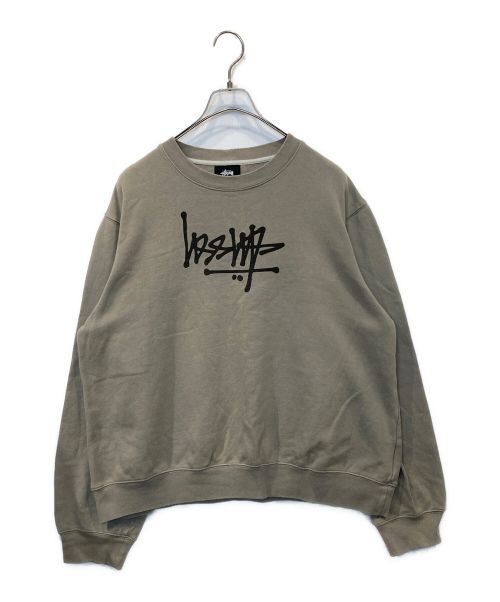 stussy（ステューシー）stussy (ステューシー) ロゴ反転スウェット グレー サイズ:Lの古着・服飾アイテム