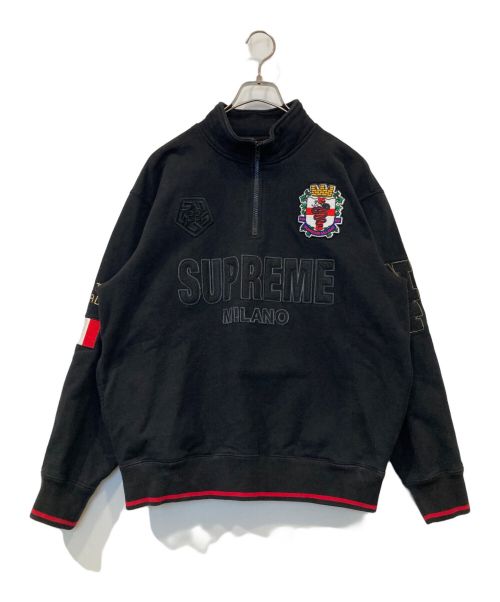 SUPREME（シュプリーム）Supreme (シュプリーム) Milano Half Zip Pullover ブラック サイズ:Sの古着・服飾アイテム