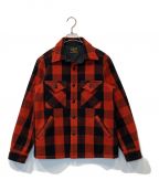 COOTIE PRODUCTIONSクーティープロダクツ）の古着「Wool Check Cruiser Jacket」｜レッド