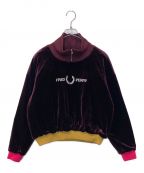 FRED PERRYフレッドペリー）の古着「Half Zip Pullover」｜ボルドー