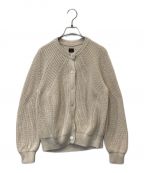 BATONERバトナ―）の古着「SIGNATURE CREW NECK CARDIGAN　BN-23SL-002」｜ベージュ