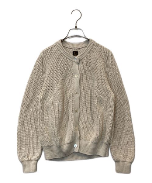 BATONER（バトナ―）BATONER (バトナ―) SIGNATURE CREW NECK CARDIGAN　BN-23SL-002 ベージュ サイズ:1の古着・服飾アイテム