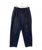 KAPTAIN SUNSHINEキャプテンサンシャイン）の古着「2Pleats Tapered Trousers」｜ネイビー