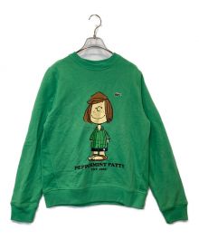 LACOSTE×PEANUTS（ラコステ×ピーナッツ）の古着「プリントスウェット 3706476」｜グリーン