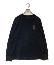 POLO RALPH LAUREN（ポロ・ラルフローレン）の古着「ポロベアサーマルカットソー」｜ブラック