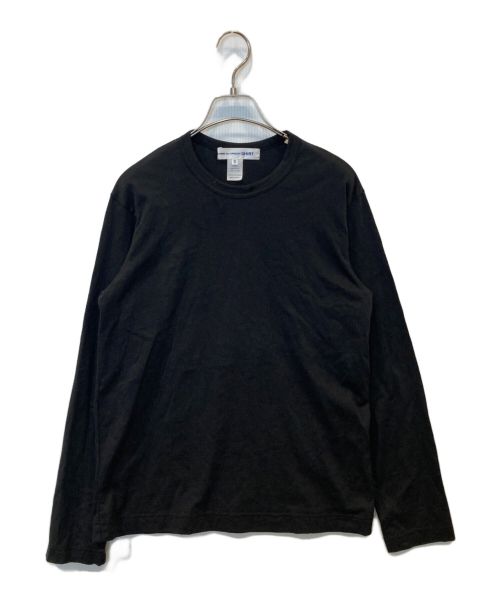 COMME des GARCONS SHIRT（コムデギャルソンシャツ）COMME des GARCONS SHIRT (コムデギャルソンシャツ) クルーネックＴシャツ　ロングスリーブカットソー　	CDGT1PL　 ブラック サイズ:XSの古着・服飾アイテム