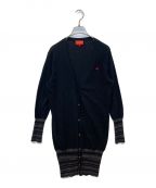 Vivienne Westwood RED LABELヴィヴィアンウエストウッドレッドレーベル）の古着「ロングカーディガン 16-01-131031」｜ブラック