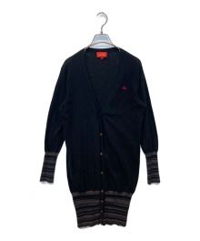 Vivienne Westwood RED LABEL（ヴィヴィアンウエストウッドレッドレーベル）の古着「ロングカーディガン 	16-01-131031」｜ブラック