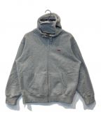 SUPREMEシュプリーム）の古着「Small Box Facemask Zip Up Hooded Sweatshirt　スウェットパーカー　ジップﾊﾟｰｶｰ」｜グレー