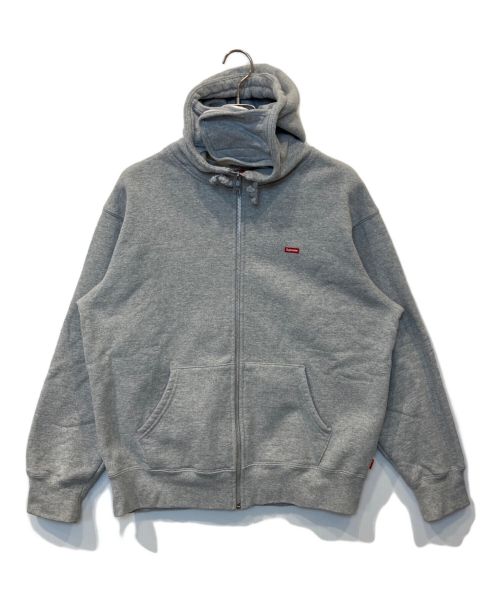 SUPREME（シュプリーム）Supreme (シュプリーム) Small Box Facemask Zip Up Hooded Sweatshirt　スウェットパーカー　ジップﾊﾟｰｶｰ グレー サイズ:Mの古着・服飾アイテム